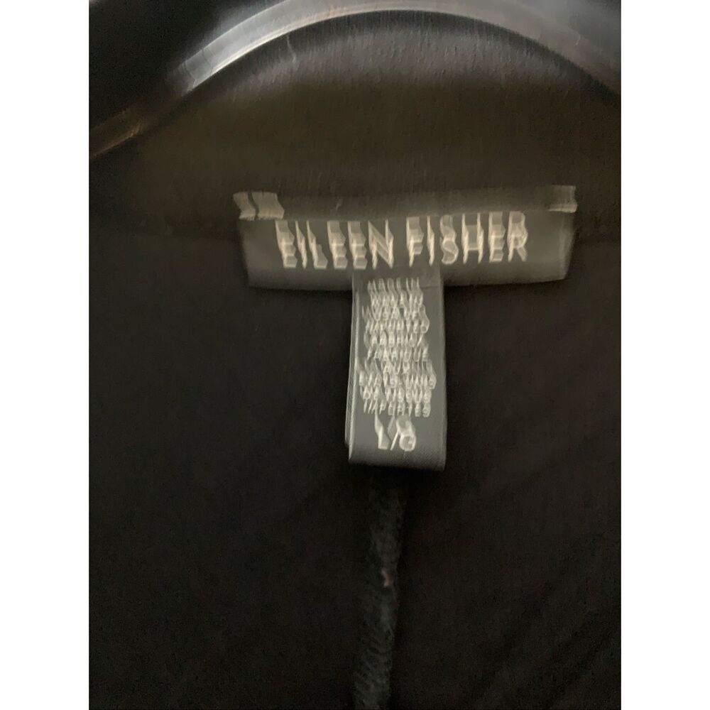 Eileen Fisher cardigan button front jacket black women's size large - Picture 3 of 4